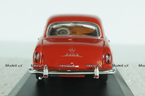 Mercedes 220 S (W180) 1956 red, 430033004, Minichamps 1:43