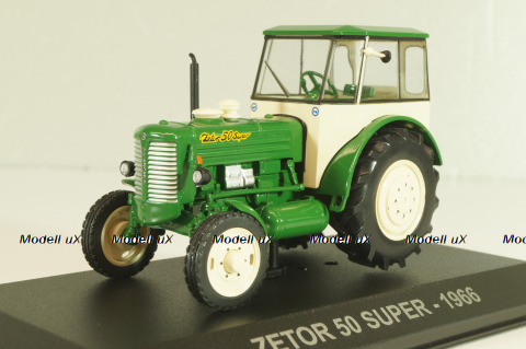 Zetor 50 Super 1966, green, Kultowe Traktory #24, Hachette 1:43