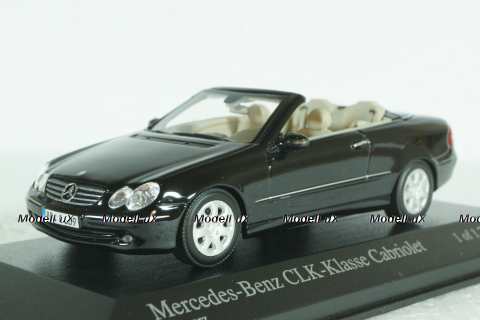 Mercedes CLK Cabriolet (A209) black, 400031430, Minichamps 1:43
