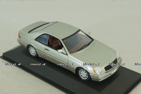 Mercedes-Benz 600 SEC (C140) 1992, silver, 32602, Minichamps 1:43