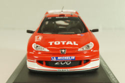 Peugeot 206 WRC #2 Rally Monte Carlo 2003, R.Burns/R.Reid, red, Altaya 1:43