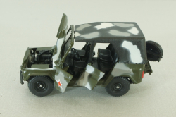 Уаз-469, камуфлированный , Агат 1:43