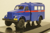 Газ 63 "АМ-2" 1957г с площадкой на крыше, кабина Молотов (Автомобиль Милицейский на шасси ГАЗ-63, Вторая модель), 106304, DiP Models 1:43