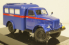 Газ 63 "АМ-2" 1957г с площадкой на крыше, кабина Молотов (Автомобиль Милицейский на шасси ГАЗ-63, Вторая модель), 106304, DiP Models 1:43