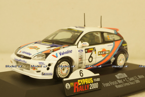 Ford Focus WRC Winner Rallye Ciprus 2000 Sainz/Moya St.Nr.6, SKW00022, Skid 1:43