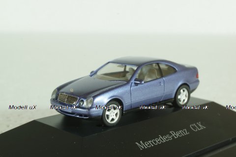 Mercedes CLK230 Coupe 1998 (C208) blue, Busch 1:87