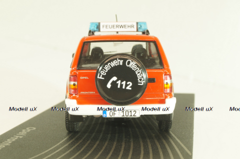 Opel Frontera A 4x4 fire engine 1995, red, OPC033, Opel Collection #33 1:43