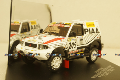 Mitsubishi Pajero Rally Paris-Dakar 1998 Saby/Serieys St.Nr.205, SKM99068, Skid 1:43