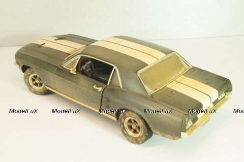 Ford Mustang 1967 from movie CREED II, black, 13626, Greenlight 1:18