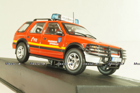 Opel Frontera A 4x4 fire engine 1995, red, OPC033, Opel Collection #33 1:43