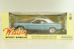 Dodge Challenger Western Sport Special 1970, blue metallic, 13644, Greenlight 1:18