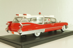 Cadillac S&S Superior Landau Ambulance 1959, red/white, 45260, NEO 1:43