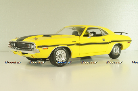 Dodge Challenger R/T 1970 from TV-Series NCIS, yellow, 12845, Greenlight 1:18