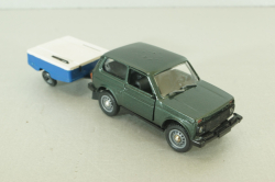 Ваз-21213 Нива с прицепом скиф,  Агат 1:43 Уценка!