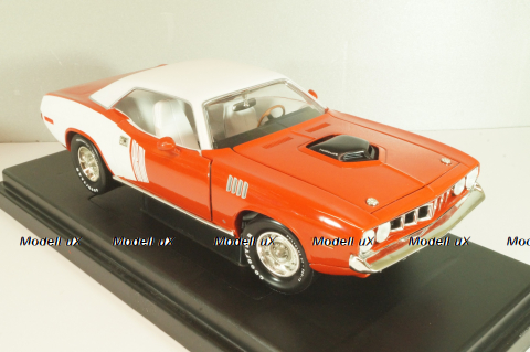 Plymouth Hemi Cuda 1971, Red/white, 291164P, ERTL 1:18