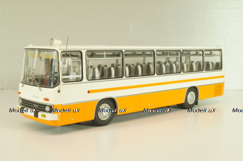 Икарус-255.70 белый/рыжий, DEM014OR, Demprice 1:43 (Конверсия)