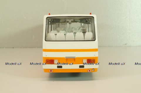 Икарус-255.70 белый/рыжий, DEM014OR, Demprice 1:43 (Конверсия)