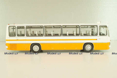 Икарус-255.70 белый/рыжий, DEM014OR, Demprice 1:43 (Конверсия)