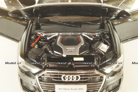 Audi A6L (C8) 2019, black, Paudi 1:18 