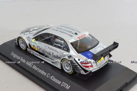 Mercedes C63 AMG, DTM #6  Original-Teile, silver, B66962290, Minichamps 1:43 Уценка!