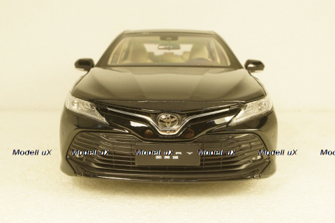 Toyota Camry 2018 8-generation, black, Paudi 1:18