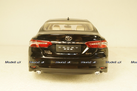Toyota Camry 2018 8-generation, black, Paudi 1:18