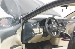 Toyota Camry 2018 8-generation, black, Paudi 1:18