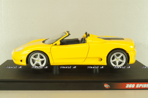 Ferrari 360 Spider 2000, yellow, 29757Y, Hot Weels 1:18