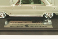 Chevrolet Nova 1963, light green, L.E. 200pcs, GC-018 A, Goldvarg 1:43