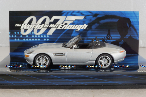 BMW Z8 (E52) 1999 James Bond  007 "World is Not Enough", silver, 436028730, Minichamps 1:43 Уценка!