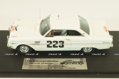 Ford Falcon # 223 Rally Monte Carlo 1963, white, L.E. 220pcs, GC-032, Goldvarg 1:43