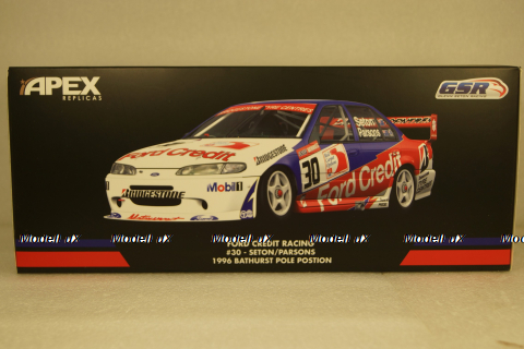 Ford Falcon Credit Racing #30 Seton/Parsons Bathurst Pole Position, white/red/blue, APEX91404, APEX 1:18