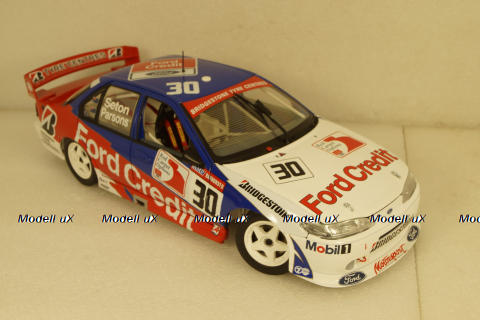 Ford Falcon Credit Racing #30 Seton/Parsons Bathurst Pole Position, white/red/blue, APEX91404, APEX 1:18