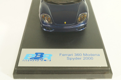 Ferrari 360 Modena Spyder 2000, blue, BBR136A, BBR 1:43