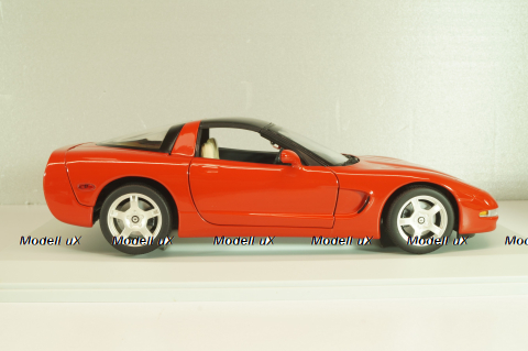 Chevrolet Corvette (C5) Coupe 1999, red, 21001, UT Models 1:18