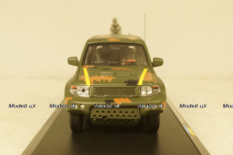 Mitsubishi Pajero c прицепом РСЗО, Тероборона г. Запорожье 2022, TruckTyr 1:43