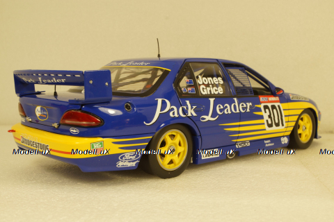 Ford Falcon Pack Leader Racing #301 Jones/Grice Bathurst, blue/yellow, APEX91403, APEX 1:18