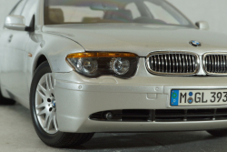 BMW 745i (E65) 2001, silver, 80430027858, Kyosho 1:18