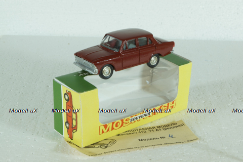 Москвич-412 71 А1, бордовый, Реплика, Тантал/Радон 1:43