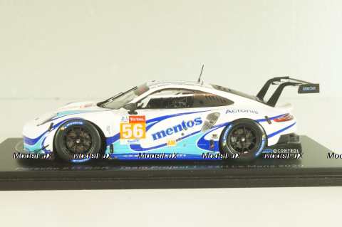 Porsche 911 RSR #56 team Project 1, 24H Le Mans 2020, white, S7987, Spark 1:43