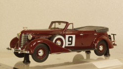 ЗИС-102А №9 Фаэтон вишневого цвета, 110203, DiP Models 1:43