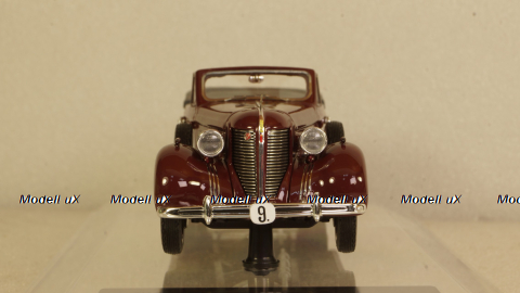 ЗИС-102А №9 Фаэтон вишневого цвета, 110203, DiP Models 1:43