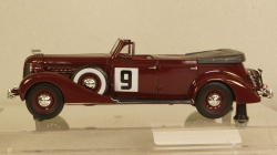 ЗИС-102А №9 Фаэтон вишневого цвета, 110203, DiP Models 1:43