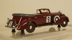 ЗИС-102А №9 Фаэтон вишневого цвета, 110203, DiP Models 1:43