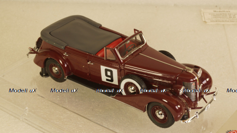 ЗИС-102А №9 Фаэтон вишневого цвета, 110203, DiP Models 1:43