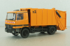 Mercedes Actros Haller M16 x2, garbage truck 2005, yellow, Conrad 1:50