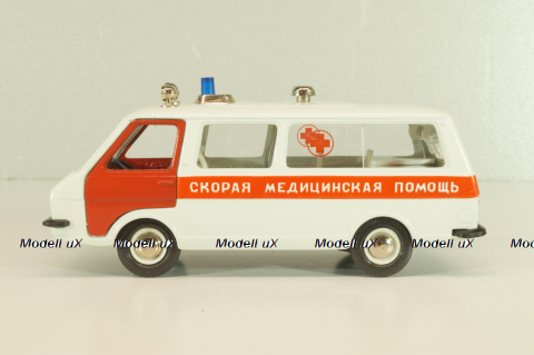 Раф-22031, скорая медицинская помощь, август 88г., Тантал/Радон 1:43