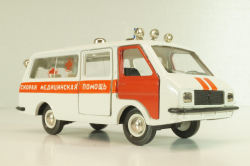 Раф-22031, скорая медицинская помощь, август 88г., Тантал/Радон 1:43