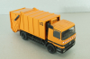 Mercedes Actros Haller M16 x2, garbage truck 2005, yellow, Conrad 1:50