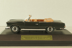 Mercedes 220 SE 3,5 Cabriolet  (W111) 1961, black, 4331, Faller 1:43